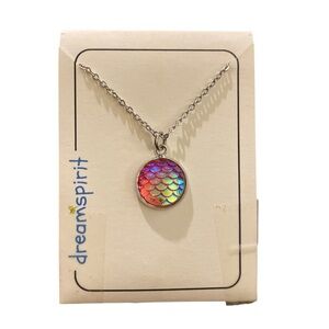 Dreamspirit mermaid tail print necklace
